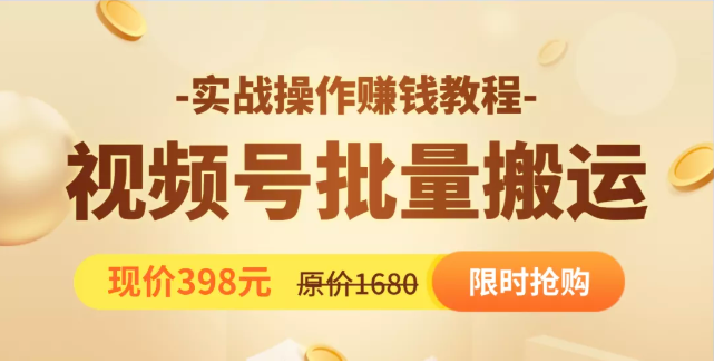 视频号批量运营实战教程，让你一天创作100个高质量视频，日引5W+流量-温暖资源库