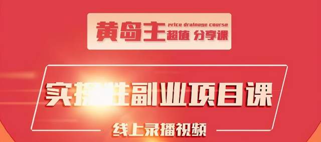 黄岛主实操性小红书副业项目，教你快速起号并出号，万粉单价1000左右-温暖资源库