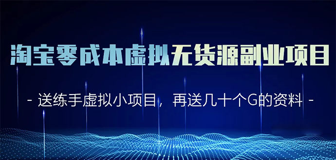 淘宝零成本虚拟无货源副业项目2.0 一个店铺可以产出5000左右的纯利润-温暖资源库