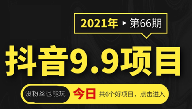 抖音9.9课程项目，没粉丝也能卖课，一天300+粉易变现-温暖资源库