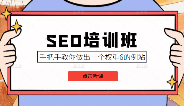 SEO培训班课程，手把手教你做出一个权重6的例站，价值8000元-温暖资源库