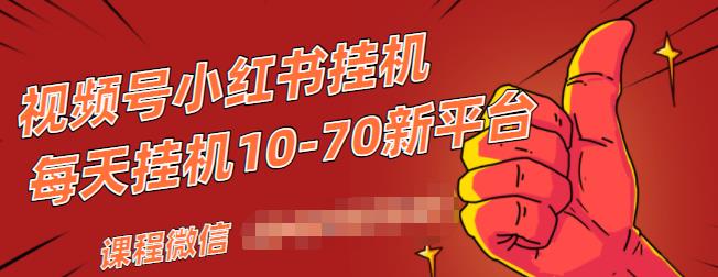 视频号小红书抖音挂机项目，小白无脑操作，按照要求来，单号每天几十米-温暖资源库