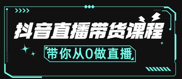 抖音直播带货课程：带你从0开始，学习主播、运营、中控分别要做什么-温暖资源库