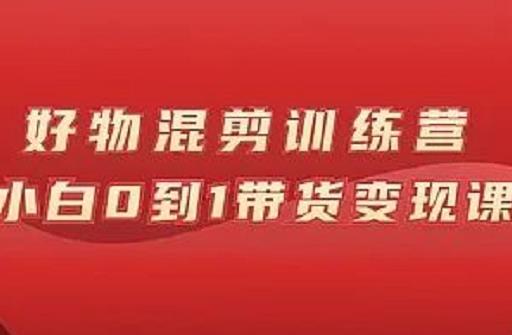 万三好物混剪训练营：小白0到1带货变现课-温暖资源库