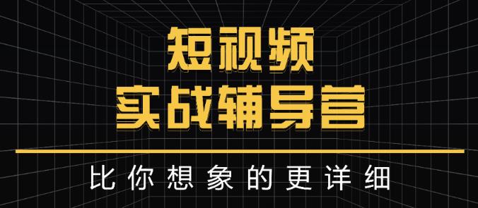 达人队长:短视频实战辅导营，比你想象的更详细-温暖资源库