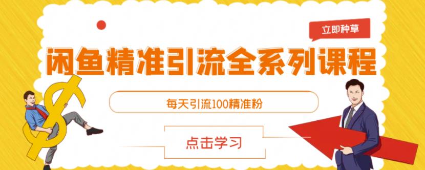 闲鱼精准引流全系列课程，每天引流100精准粉【视频课程】-温暖资源库
