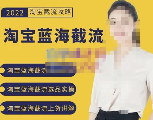 2022淘宝蓝海截流攻略，淘宝蓝海截流选品上货实操讲解-温暖资源库