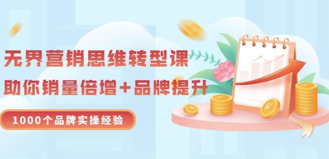 无界营销思维转型课：1000个品牌实操经验，助你销量倍增（20节视频）-温暖资源库