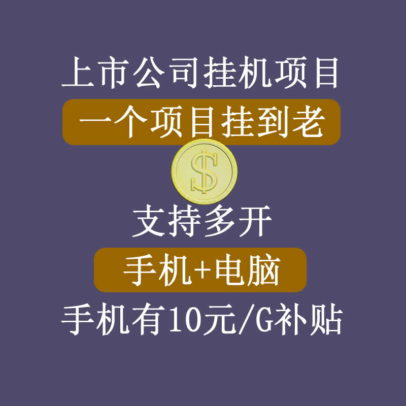 正规挂机项目，支持手机电脑一起挂，支持虚拟机多开，可以挂到老-温暖资源库