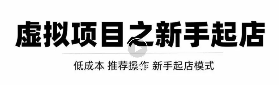 虚拟项目快速起店模式，0成本打造月入几万虚拟店铺！-温暖资源库