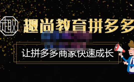 趣尚教育·拼多多运营实操VIP特训营，让拼多多商家快速成长-价值3180元-温暖资源库