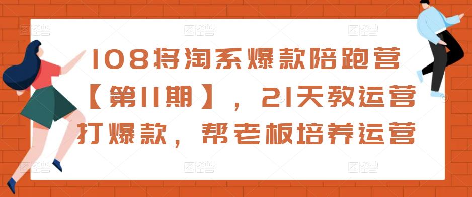 108将淘系爆款陪跑营【第11期】，21天教运营打爆款，帮老板培养运营-温暖资源库