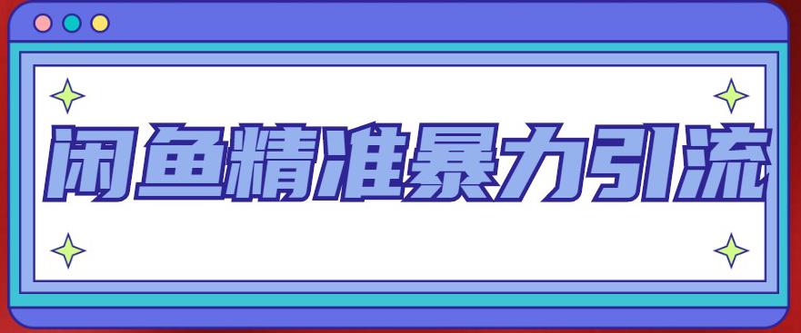 闲鱼精准暴力引流全系列课程，每天被动精准引流100+粉丝-温暖资源库