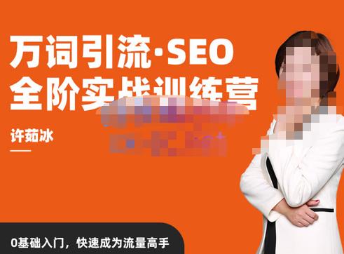 许茹冰·万词引流-SEO全阶实战训练营，0基础入门，快速成为流量高手-温暖资源库