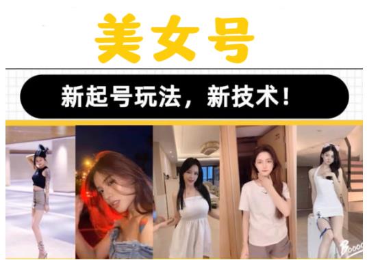 2023抖音快手短视频美女号课程制作玩法教程，美女号搬运新起号玩法，新技术（素材+教程）-温暖资源库