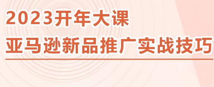 2023亚马逊新品推广实战技巧，线下百万美金课程的精简版，简单粗暴可复制，实操性强的推广手段-温暖资源库