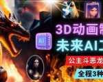 利用未来Ai工具LeiaPix，静态图转换3D动画，Lexica和Chat GPT制作精彩视频-温暖资源库