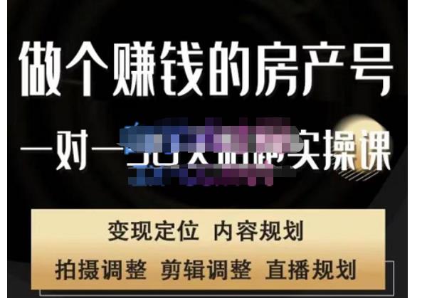 刘广标·同城房产号线上陪跑课，拍摄、剪辑、写文案、直播，做一个具有潜力价值的房产号-温暖资源库