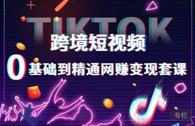 跨境短视频TIKTOK 0基础到精通网赚变现套课，跨境短视频独立站带货变现技巧-温暖资源库