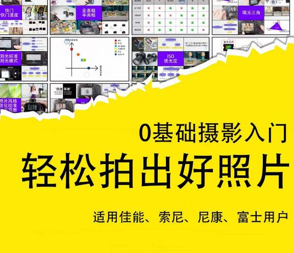 0基础摄影入门，轻松拍出好照片（适用佳能、索尼、尼康、富士用户）-温暖资源库