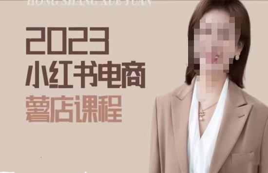 2023小红书电商课，新手小白从0~1玩转小红书薯店电商-温暖资源库