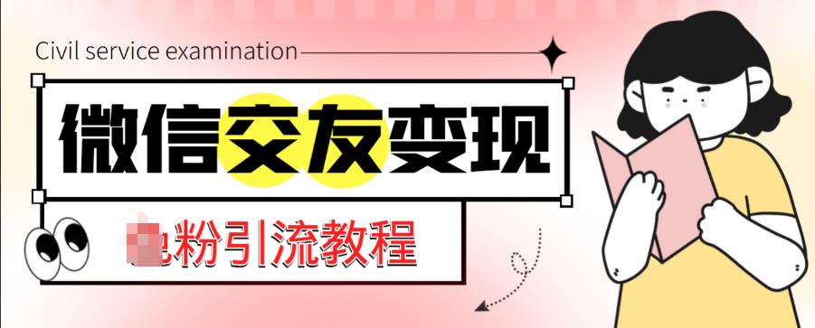 微信交友变现项目，吸引全网LSP男粉精准变现，小白也能轻松上手，日入500+-温暖资源库