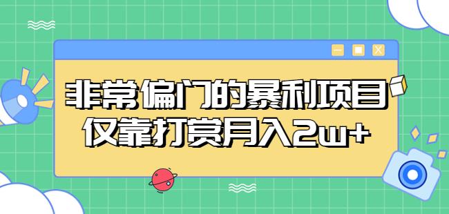 非常偏门的暴利项目，仅靠打赏月入2w+-温暖资源库