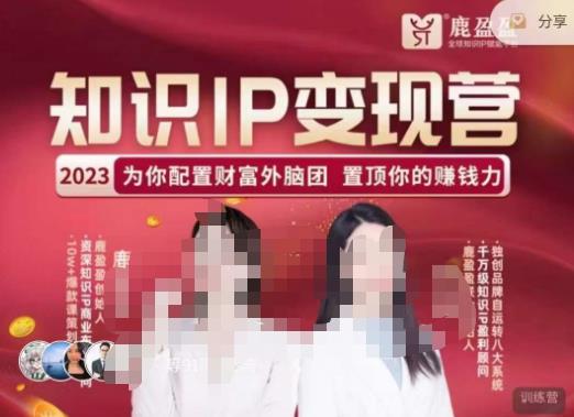 鹿盈盈-知识IP变现实操营，​普通人可复制的知识产品落地实操课，​带你打通知识IP变现底层逻辑-温暖资源库