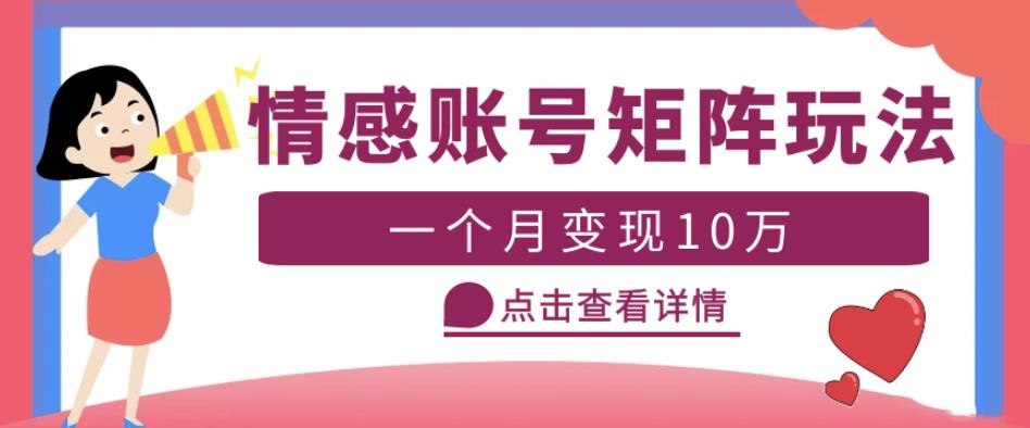 云天情感账号矩阵项目，简单操作，月入10万+可放大（教程+素材）-温暖资源库
