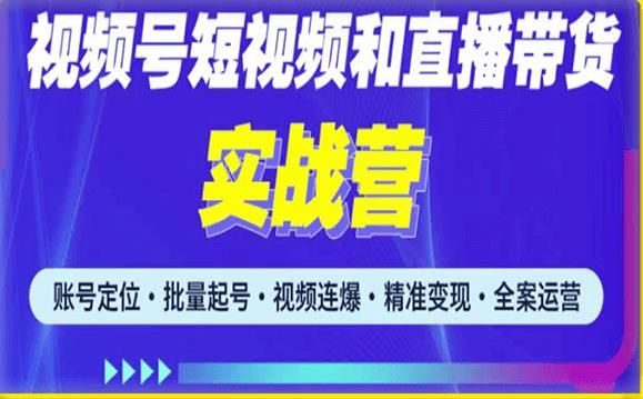 2023最新微信视频号引流和变现全套运营实战课程，小白也能玩转视频号短视频和直播运营-温暖资源库