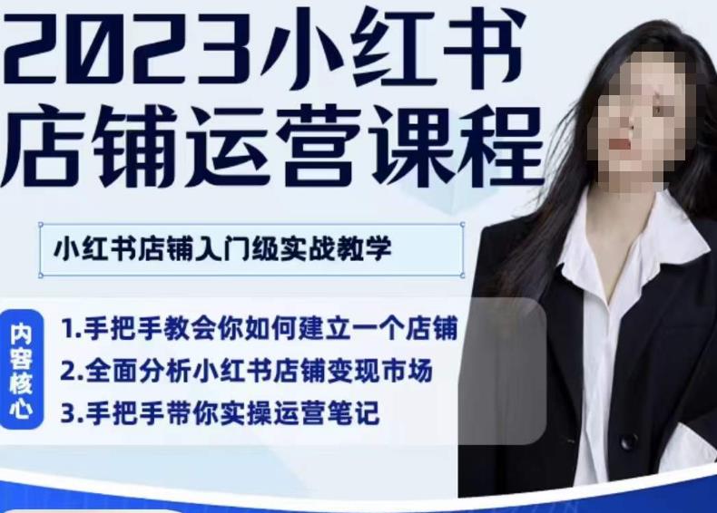 陶金金·2023小红书店铺运营课，小红书店铺入门实战教学-温暖资源库