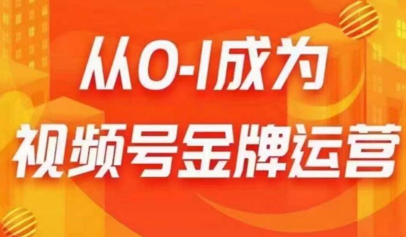 从0-1成为视频号金牌运营，微信运营/账号内容/选品组货/直播全案/起号策略，我们帮你在视频号赚到钱-温暖资源库