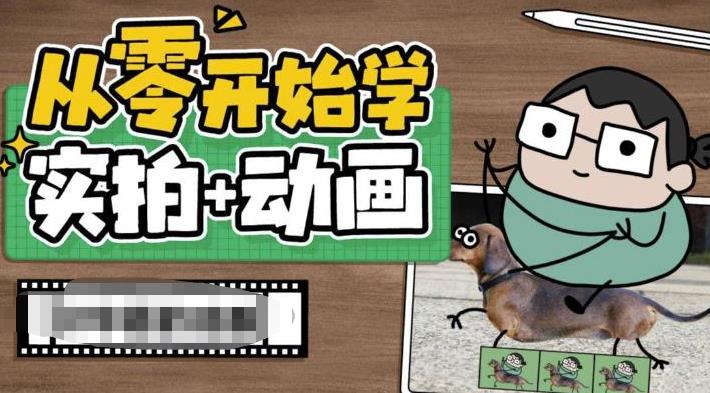 从零开始学实拍加动画，实拍加动画创意教程-温暖资源库
