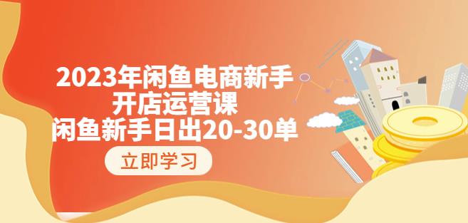 2023年闲鱼电商新手开店运营课：闲鱼新手日出20-30单（18节-实战干货）-温暖资源库