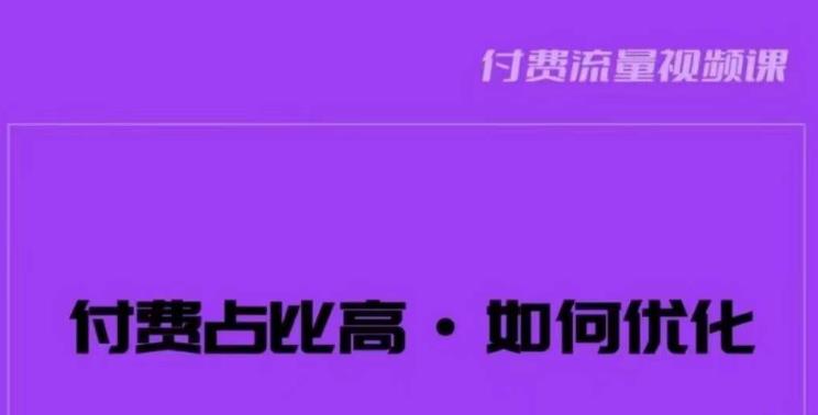 波波-付费占比高，如何优化？只讲方法，不说废话，高效解决问题！-温暖资源库