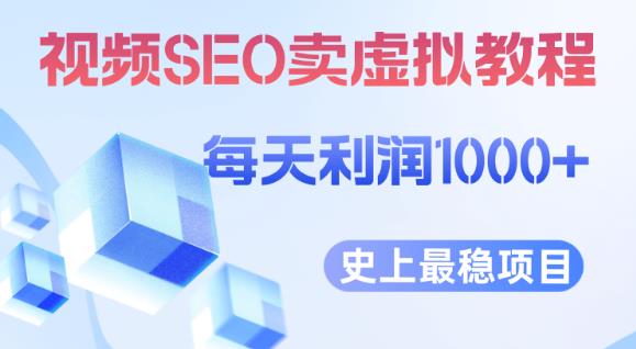 视频SEO出售虚拟产品每天稳定2-5单利润1000+史上最稳定私域变现项目【揭秘】-温暖资源库