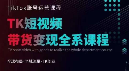 Tiktok运营线上训练营，引流爆单，急速涨粉，Tiktok短视频玩法大揭秘-温暖资源库