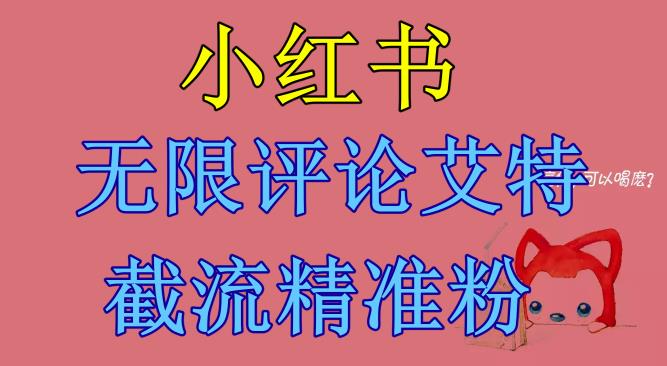 小红书无限评论艾特截流精准粉（软件+教程）-温暖资源库