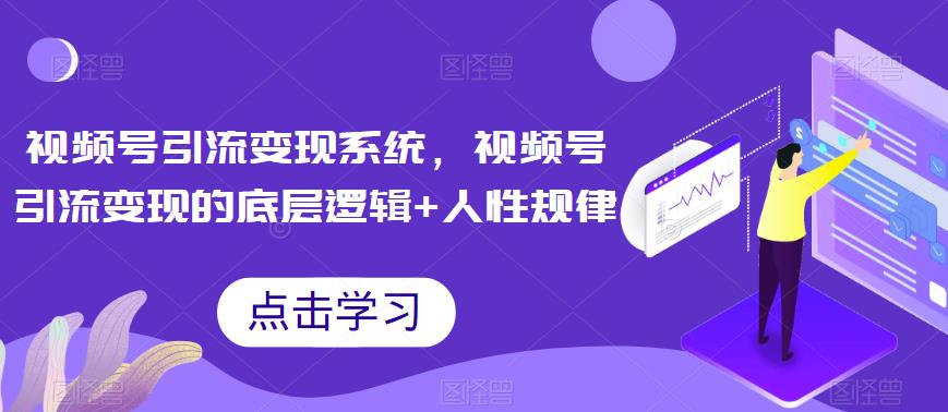 视频号引流变现系统，视频号引流变现的底层逻辑+人性规律-温暖资源库
