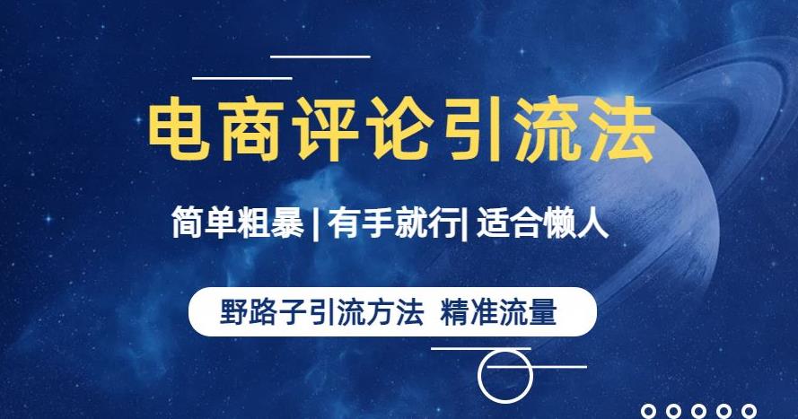 简单粗暴野路子引流-电商平台评论引流大法，适合懒人有手就行【揭秘】-温暖资源库