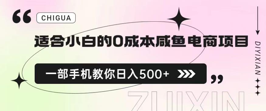 适合小白的0成本闲鱼电商项目，一部手机，教你如何日入500+的保姆级教程【揭秘】-温暖资源库