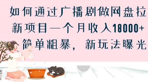 如何通过广播剧做网盘拉新项目一个月收入18000+，简单粗暴，新玩法曝光【揭秘】-温暖资源库