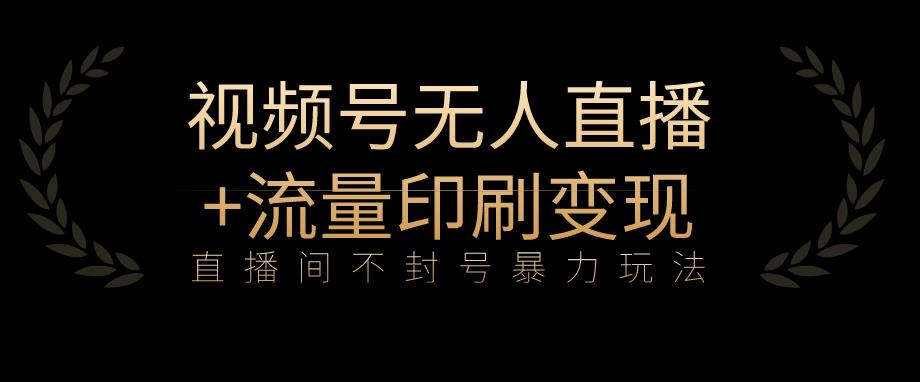 全网首发视频号不封号无人直播暴利玩法+流量印刷机变现，日入1000+【揭秘】-温暖资源库