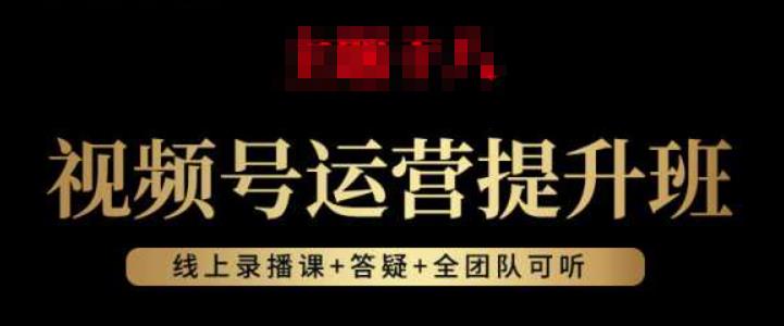 视频号运营提升班：视频号起号逻辑，视频号选品技巧及带货-温暖资源库