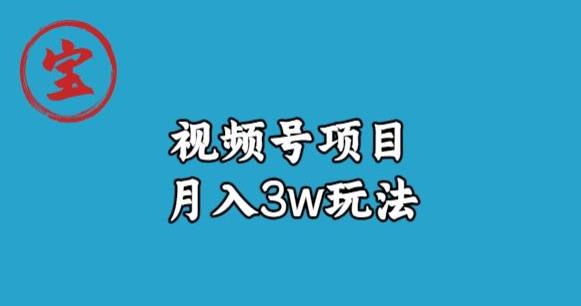 宝哥视频号无货源带货视频月入3w，详细复盘拆解-温暖资源库