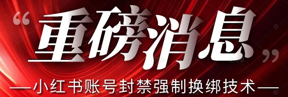 【最新】小红书账号封禁强制换绑技术可日赚300-温暖资源库