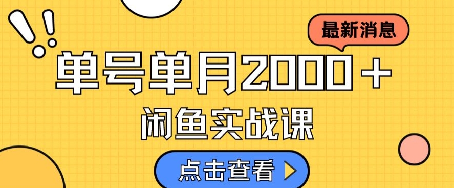 最新闲鱼日入500＋，虚拟资料变现喂饭级讲解-温暖资源库