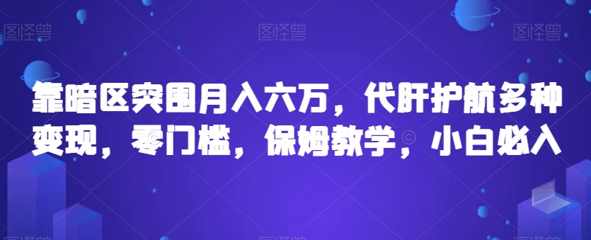 靠暗区突围月入六万，代肝护航多种变现，零门槛，保姆教学，小白必入【揭秘】-温暖资源库