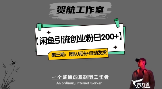 第三期：暴力引流，无脑搬运，闲鱼创业粉引流一天200+，更新全自动发货的团队闭环模式【揭秘】-温暖资源库
