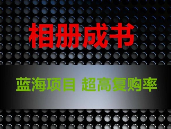 相册成书，蓝海项目，认真操作月入过万【揭秘】-温暖资源库
